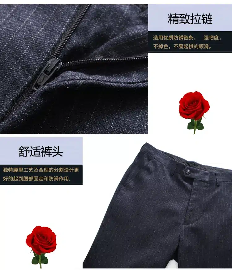 MarKyi fashion double breasted striped mens italian suit plus size 5xl mens classic suits mens designer clothes 3 pieces 16