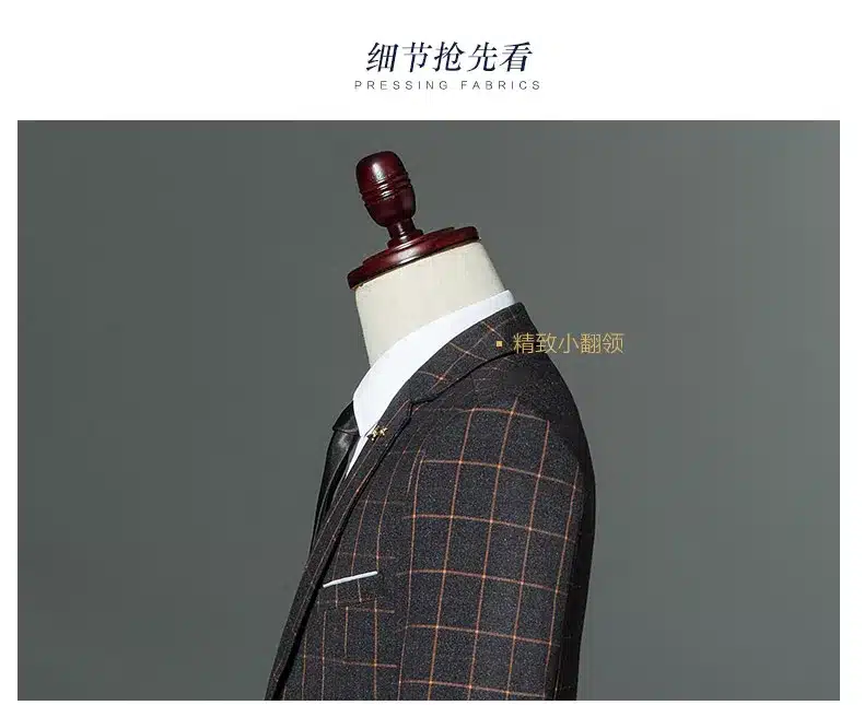 Plaid Leisure Blazer Men Slim Fit Single Button 2018 New Brand Clothing Blazer Jackets M- 5XL Casual Office Blazer Masculino 17