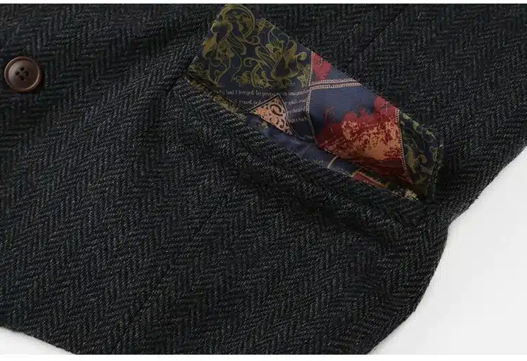 men casual sleeveless jacket coat mens formal waistcoats dress suit vest slim Three button Woolen vest British autumn suit vest 41
