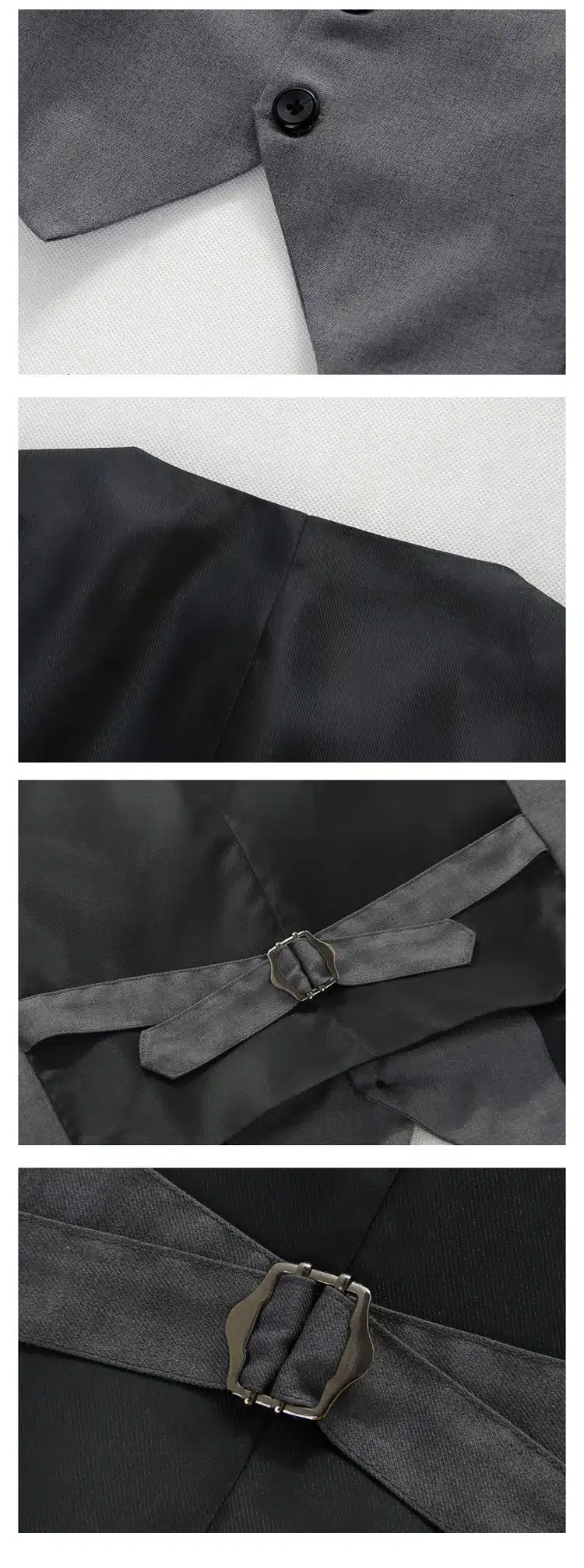 New Wedding Dress High-quality Goods Cotton Men's Fashion Design Suit Vest / Grey Black High-end Men's Business Casual Suit Vest 14