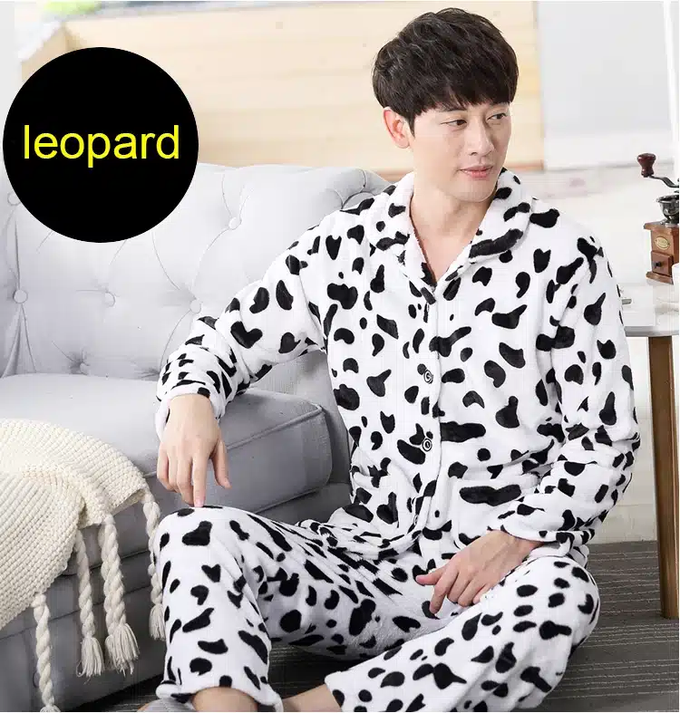 SusanDick 2017 New Winter Pajamas Men Thick Fleece Pajama Sets Luxury Warm Sleepwear Plaid Suits Man Casual Home Clothes Pijama 2