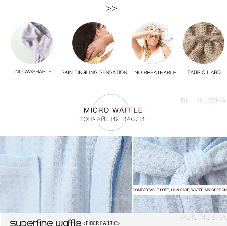 Lovers Summer Water Absorption Fashion Towel Bath Robe Men Sexy Kimono Waffle Bathrobe Mens Plus Size Dressing Gown Male Robes 13