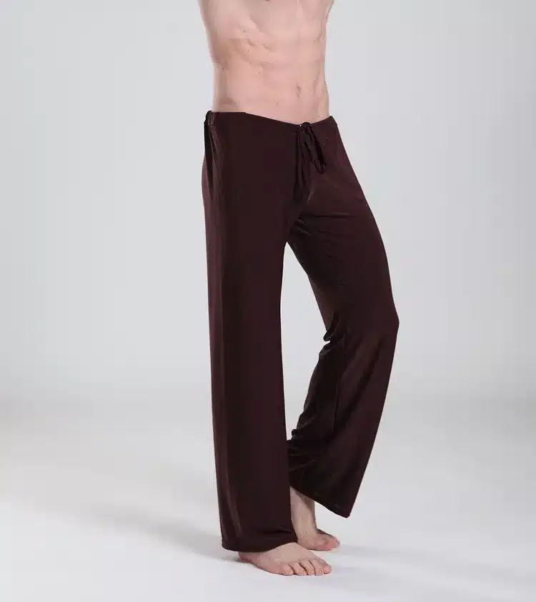 Sleep Bottoms Men's casual trousers soft comfortable Men's Sleep Bottoms Homewear XL pants pajama Lacing loose Lounge clothing 9