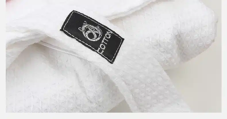 Waffle bathrobe men women cotton terry XL men's robe nightgown ladies sleepwear long soft home hotel spring summer 11