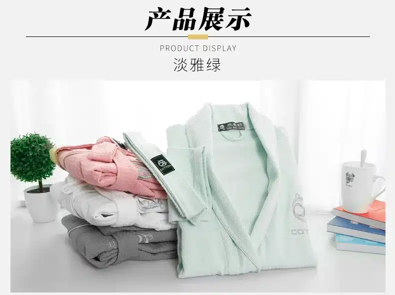 Waffle bathrobe men women cotton terry XL men's robe nightgown ladies sleepwear long soft home hotel spring summer 12