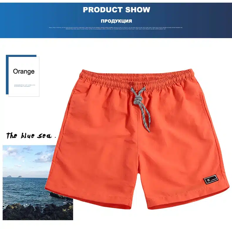 2018 Casual Shorts Men Breathable Shorts Male Elastic Waist Beach Shorts Mens Knee Length Quick Drying Jogger Board Shorts Homme 7