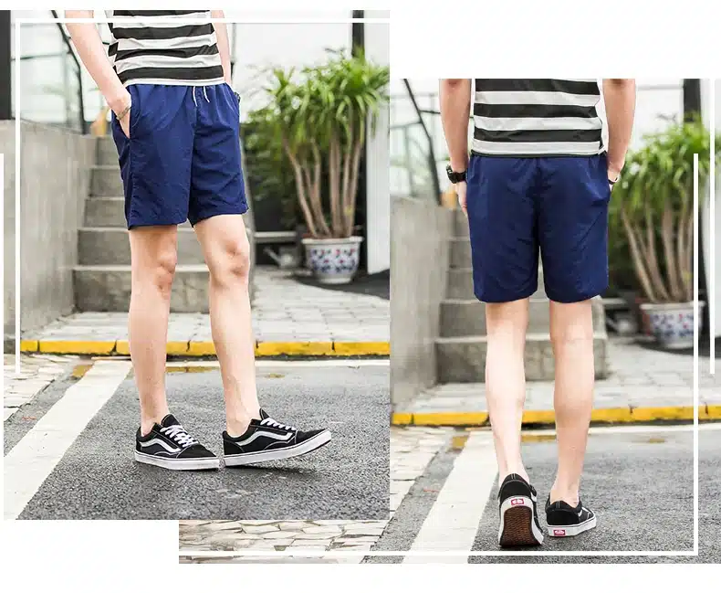 2018 Casual Shorts Men Breathable Shorts Male Elastic Waist Beach Shorts Mens Knee Length Quick Drying Jogger Board Shorts Homme 22