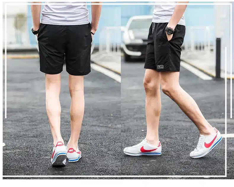 2018 Casual Shorts Men Breathable Shorts Male Elastic Waist Beach Shorts Mens Knee Length Quick Drying Jogger Board Shorts Homme 23