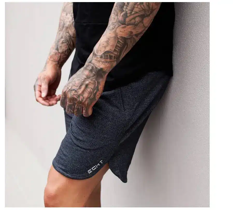 New Fashion Men Sporting Beaching Shorts Trousers Cotton Bodybuilding Sweatpants Fitness Short Jogger Casual Gyms Men Shorts 14