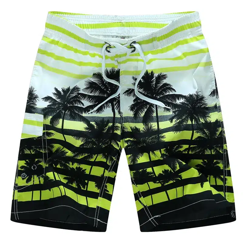 tailor pal love 2017 new summer hot men beach shorts quick dry coconut tree printed elastic waist 4 colors M-6XL AYG219 12