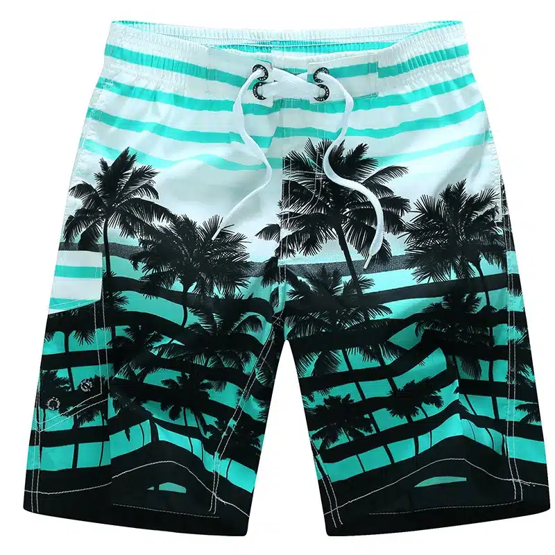 tailor pal love 2017 new summer hot men beach shorts quick dry coconut tree printed elastic waist 4 colors M-6XL AYG219 13