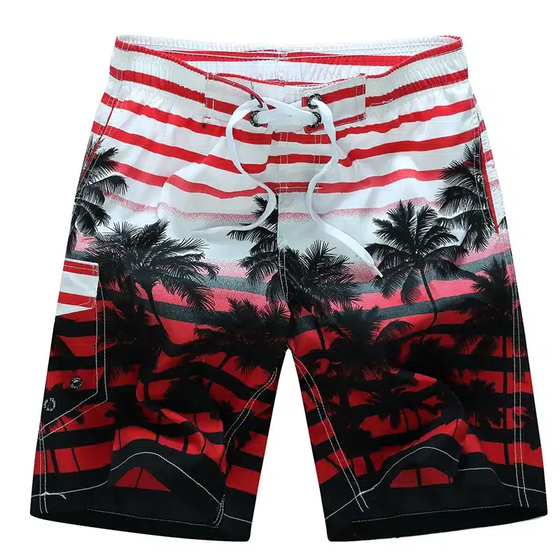 tailor pal love 2017 new summer hot men beach shorts quick dry coconut tree printed elastic waist 4 colors M-6XL AYG219 14