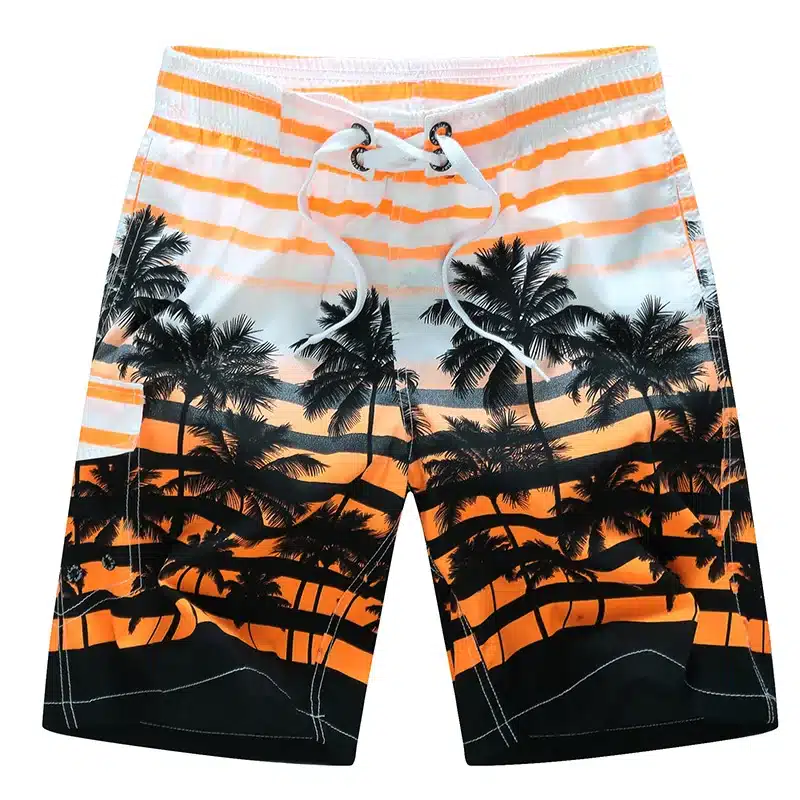 tailor pal love 2017 new summer hot men beach shorts quick dry coconut tree printed elastic waist 4 colors M-6XL AYG219 15