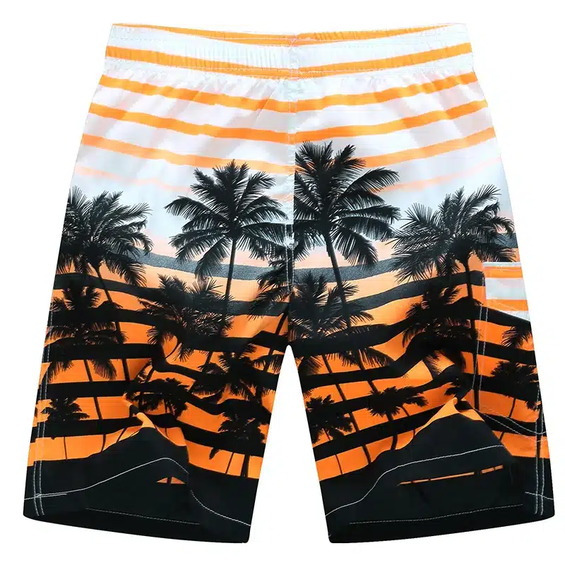 tailor pal love 2017 new summer hot men beach shorts quick dry coconut tree printed elastic waist 4 colors M-6XL AYG219 16