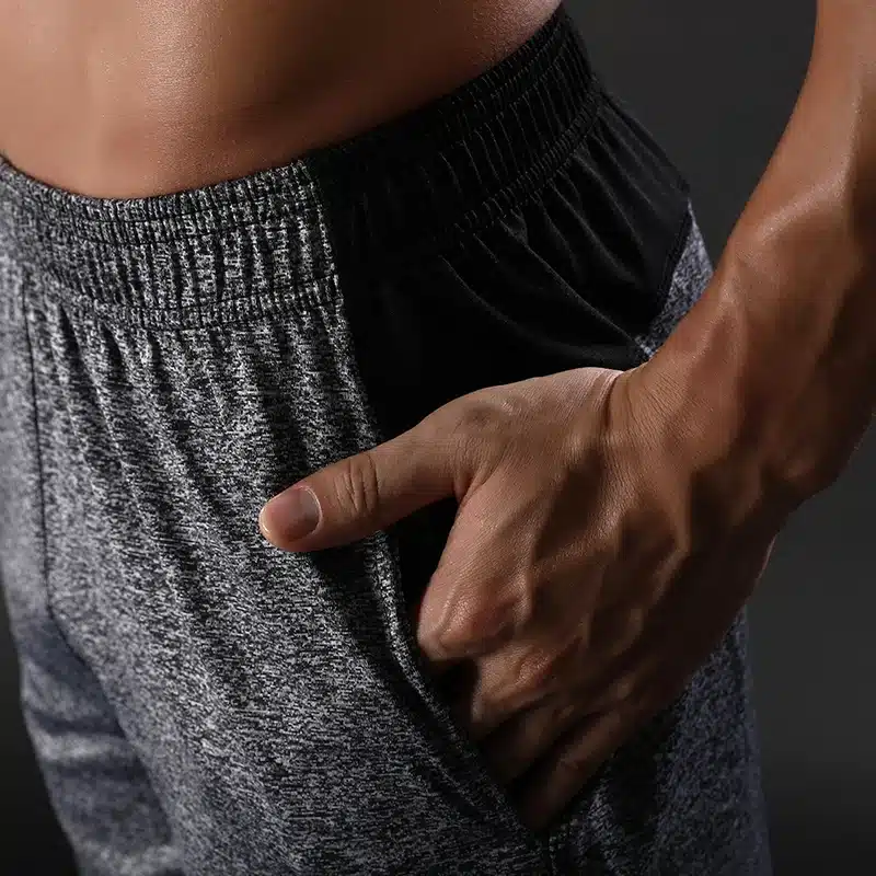 NANSHA Brand 2017 Men's Compression Shorts High Waist Drawstring Loose Summer Beach CasualRunning Breathable Elastic Male Shorts 20