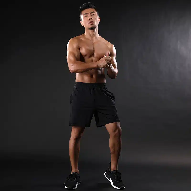 NANSHA Brand 2017 Men's Compression Shorts High Waist Drawstring Loose Summer Beach CasualRunning Breathable Elastic Male Shorts 24