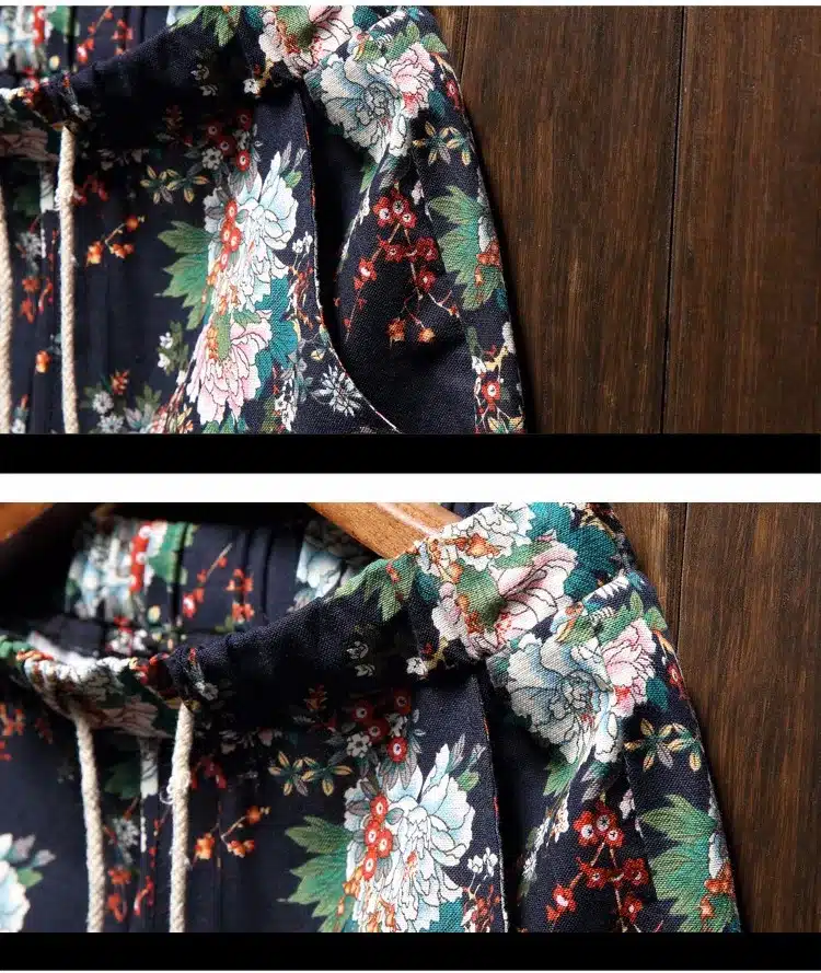 Men's beach shorts personality printing 2017 summer thin section breathable comfort casual men's linen shorts large size M-5XL 18