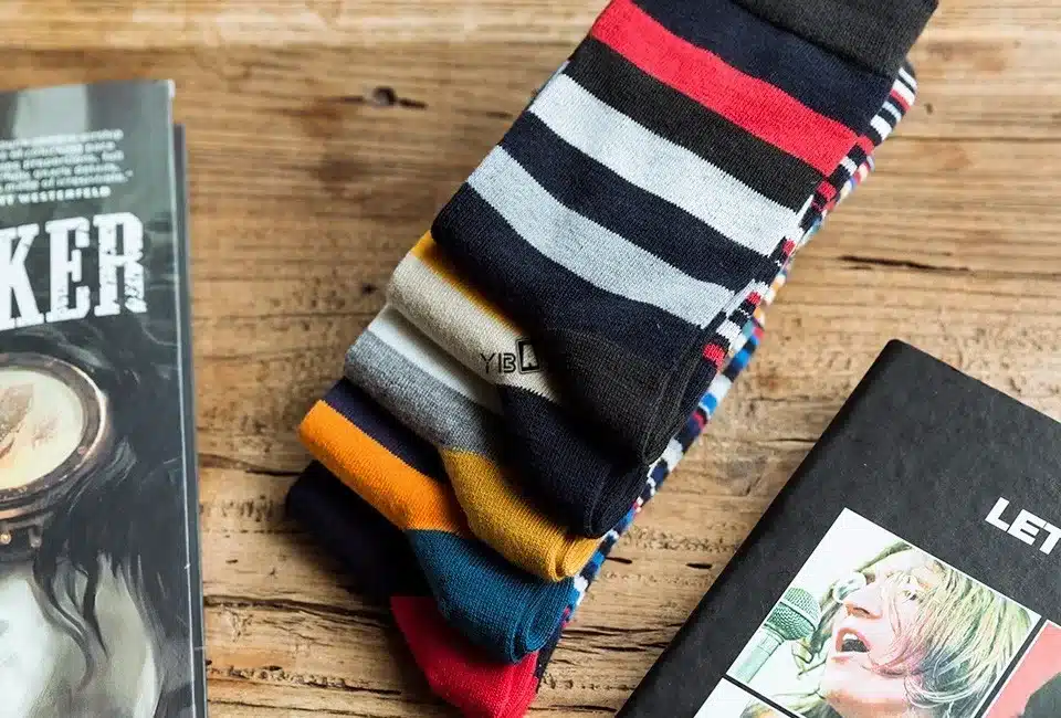 Men's color stripes socks the latest design popular men's socks 5 PAIRS STRIPED SOCKS SUIT FASHION DESIGNER COLOURED COTTON 6-11 13