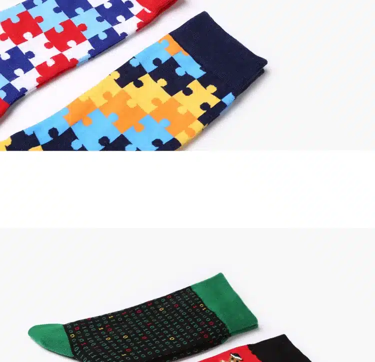 2017 new men colorful socks Animal note cotton socks man fashion long socks high quality size 39-45 21