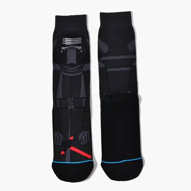 Star Wars The Last Jedi fashion Women Funny cotton socks men Crew long happy sock male winter polo warm Cartoon print flag socks 6
