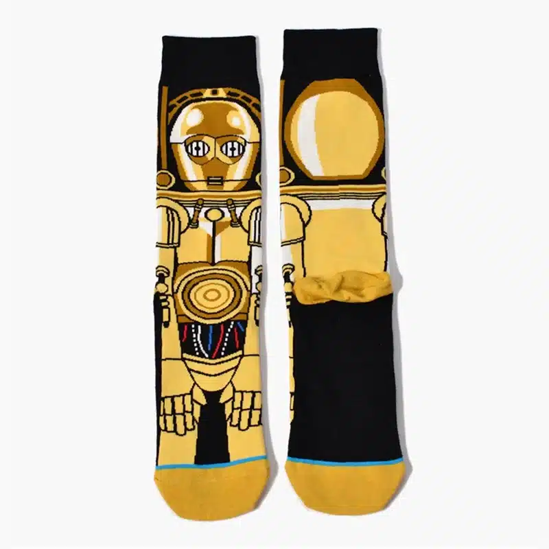 Star Wars The Last Jedi fashion Women Funny cotton socks men Crew long happy sock male winter polo warm Cartoon print flag socks 7