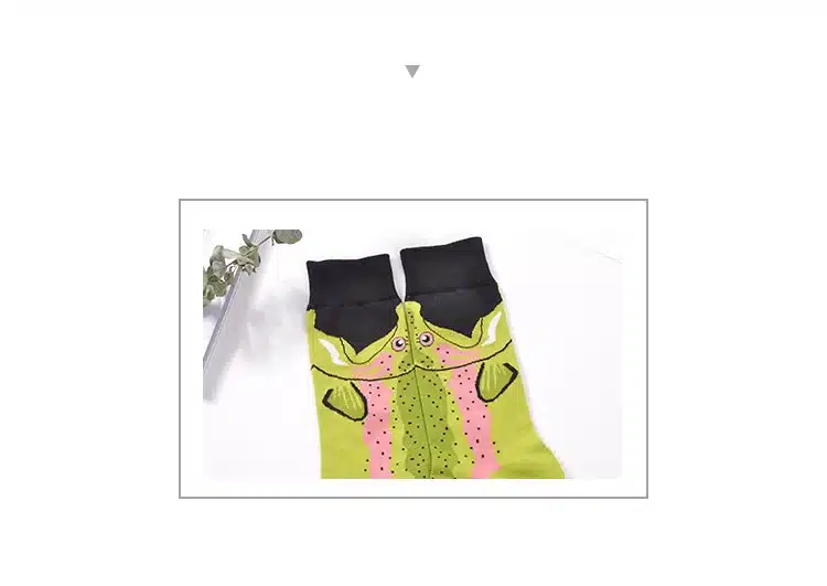39-45 Socks Brand Women Men's Novelty Socks Combed Cotton Christmas Gift Chausettes homme Animal Puzzle Design Funny Socks Men 6