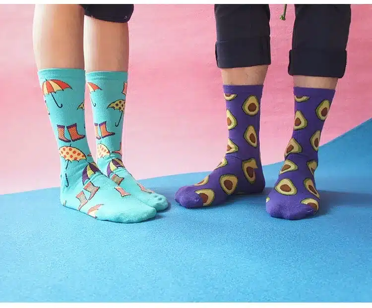 Foot 22-27cm Socks Food Delicious Omelette Fruit Sushi Sake Doughnut Lollipop Salmon Avocado Apples Cupcake Lolly Bacon Toast Hi 17