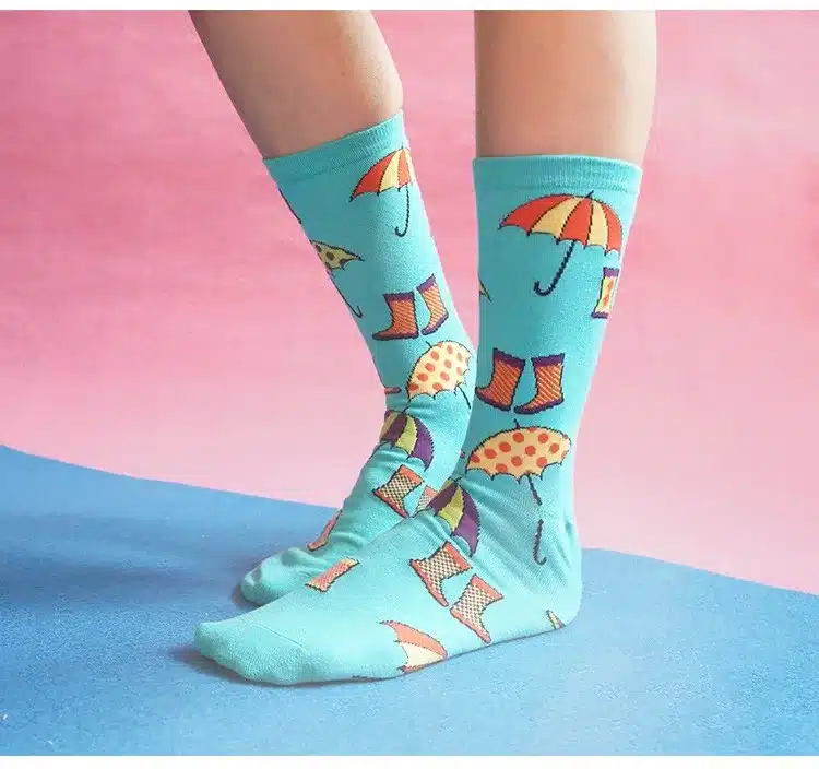 Foot 22-27cm Socks Food Delicious Omelette Fruit Sushi Sake Doughnut Lollipop Salmon Avocado Apples Cupcake Lolly Bacon Toast Hi 18