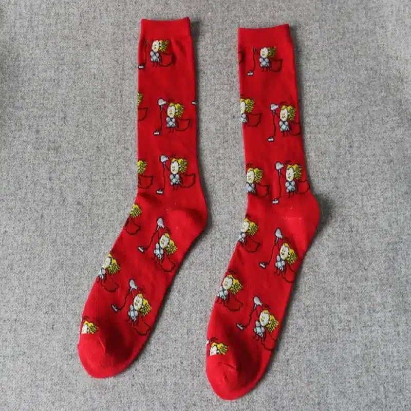 2017 Limited Standard Casual Cotton Calcetines Hombre Mens Socks New Fall Series Superman Cartoon Character Men's Socks In Tube 18