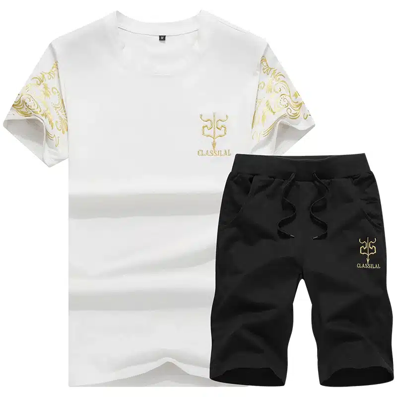 New Fashion Sportsuit and Tee Shirt Set Mens T Shirt Shorts + Short Pants Men Summer Tracksuit Men Casual Brand Tee Shirts 2018 23
