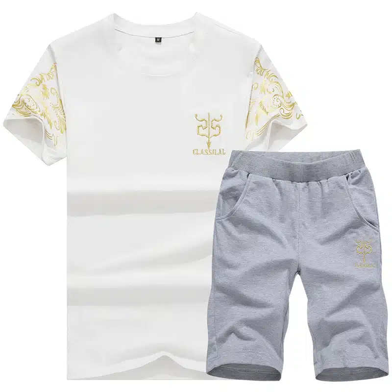 New Fashion Sportsuit and Tee Shirt Set Mens T Shirt Shorts + Short Pants Men Summer Tracksuit Men Casual Brand Tee Shirts 2018 24