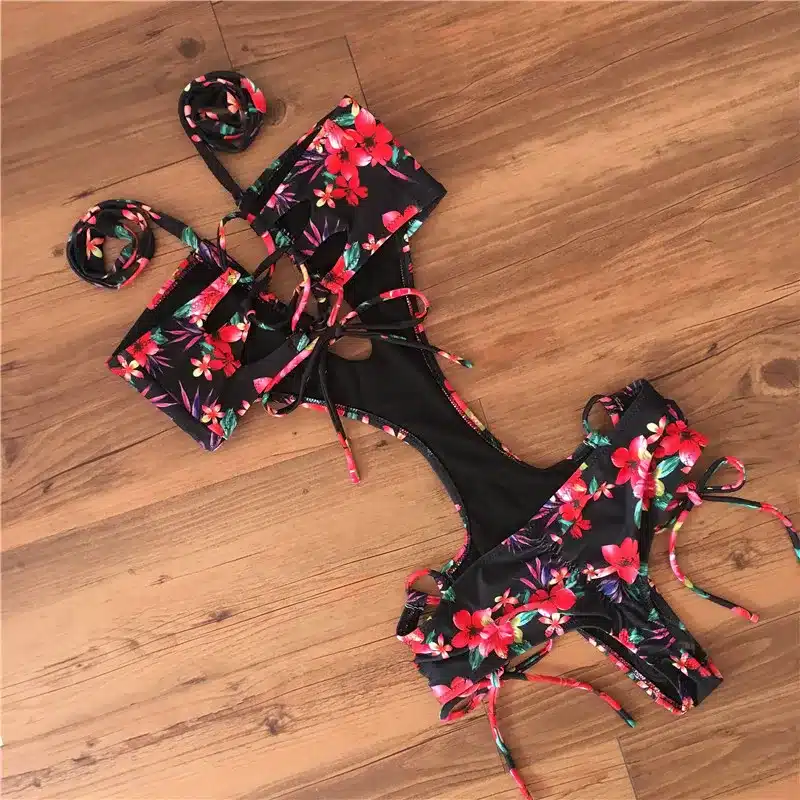 Bandage Swimsuit Swimwear Women 2017 Bathing Suit Monokini Trikini One Piece Swimsuit Swimming Suit Maillot De Bain Une Piece 30