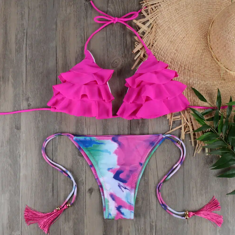 NEW Brazilian Bikini Set Sexy Push Up Swimwear Women's Swimsuit Bathing Suits Swimming Suit For Women Maillot De Bain E045 18