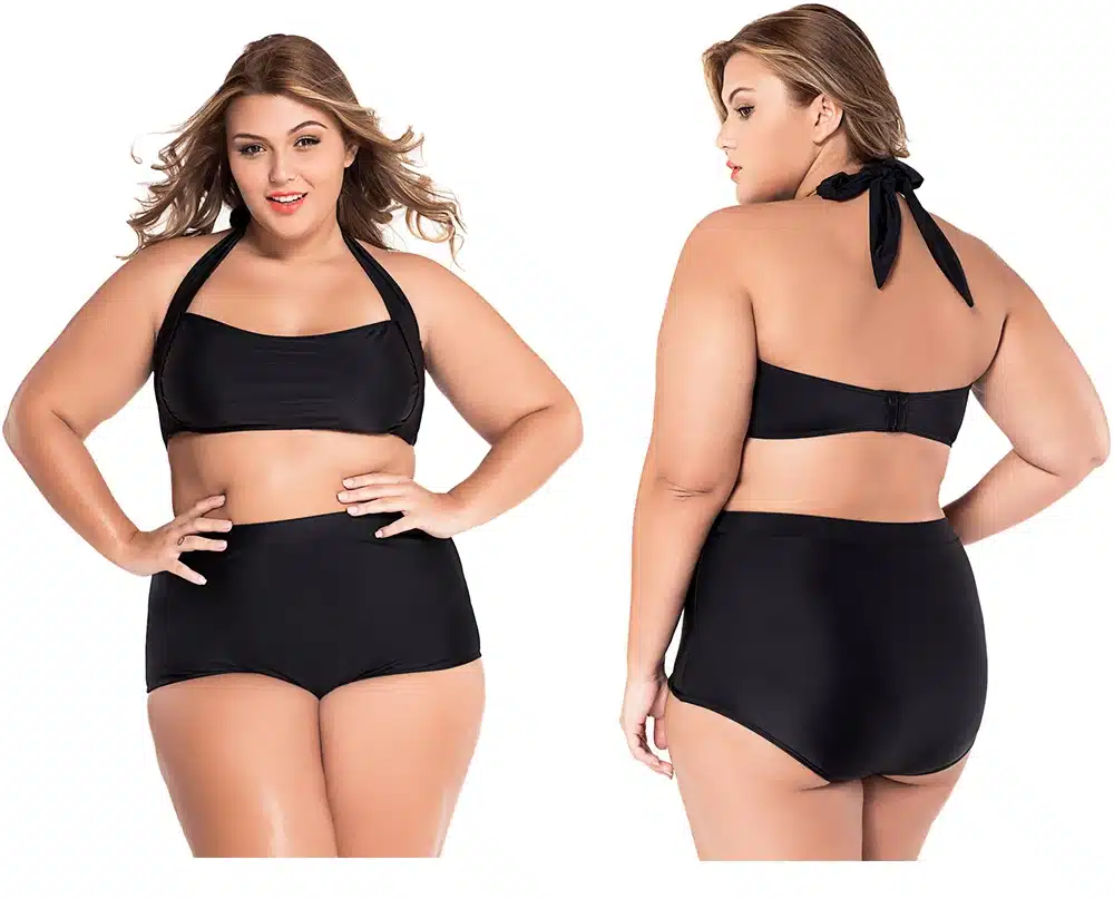 SEBOWEL 2017 Vintage Plus Size Swimwear Women's High Waisted Bikini set Swimsuit Sexy Large Femal Bikinis Bathing Suits 4XL 5XL 14