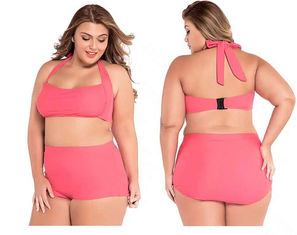 SEBOWEL 2017 Vintage Plus Size Swimwear Women's High Waisted Bikini set Swimsuit Sexy Large Femal Bikinis Bathing Suits 4XL 5XL 15