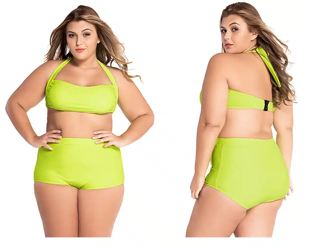 SEBOWEL 2017 Vintage Plus Size Swimwear Women's High Waisted Bikini set Swimsuit Sexy Large Femal Bikinis Bathing Suits 4XL 5XL 16