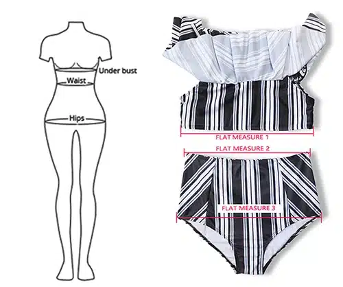 PLAVKY 2018 Sexy White Black Striped High Waist Biquini Ruffled Swim Bathing Suit Swimsuit Swimwear Women Off Shoulder Bikini 10