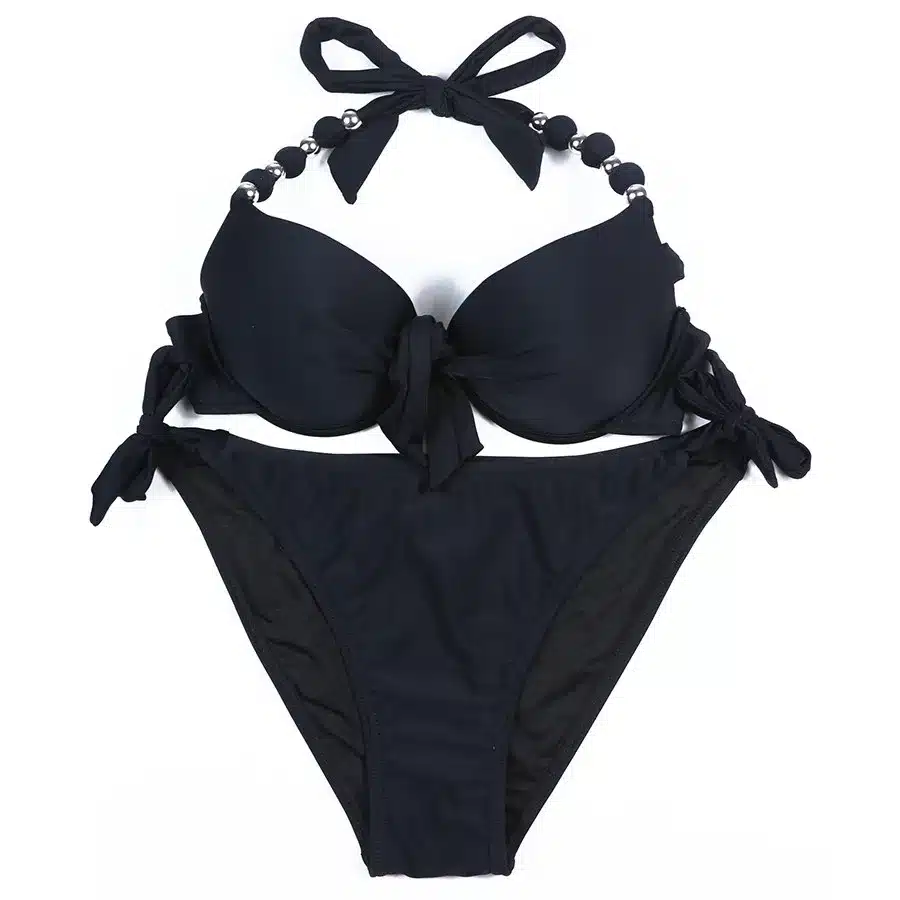 EONAR Bikinis Women 2018 Print Floral Swimsuits Brazilian Push Up Halter Bikini Set Bathing Suits Plus Size Swimwear Female XXL 24
