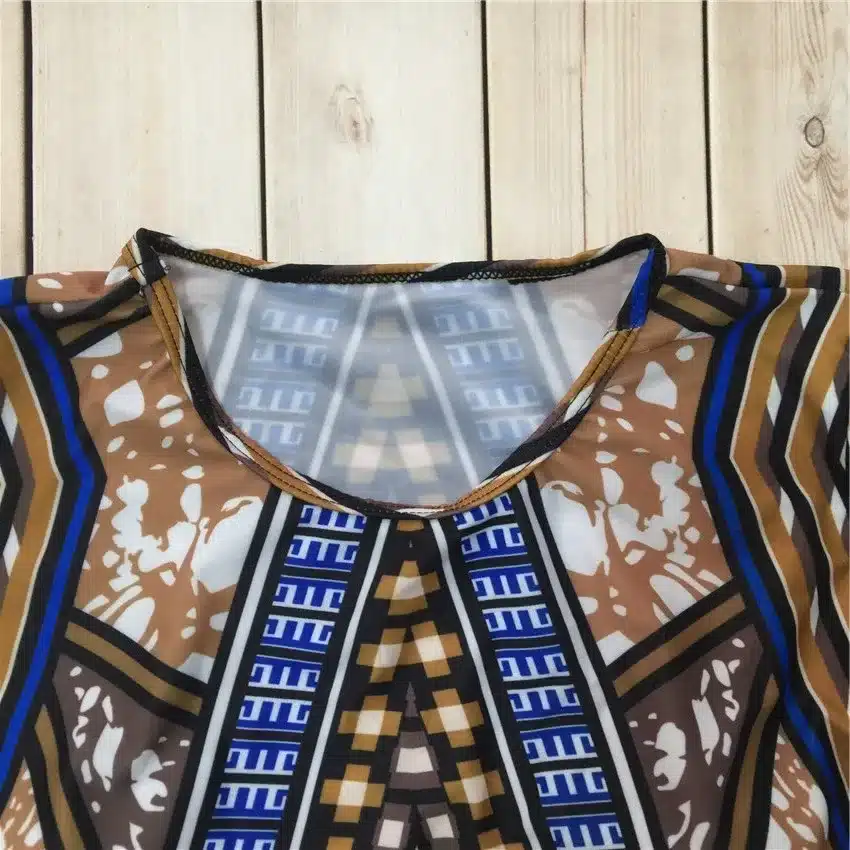 Bkning African Print Swimwear Thong Bikini Set Long Sleeve Swimsuit Women Padded Biquini 2018 Sexy Female High Waisted Swimsuits 29