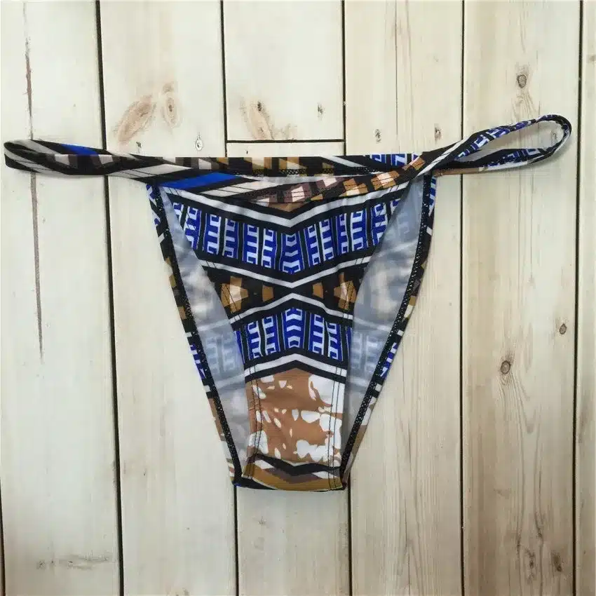 Bkning African Print Swimwear Thong Bikini Set Long Sleeve Swimsuit Women Padded Biquini 2018 Sexy Female High Waisted Swimsuits 30