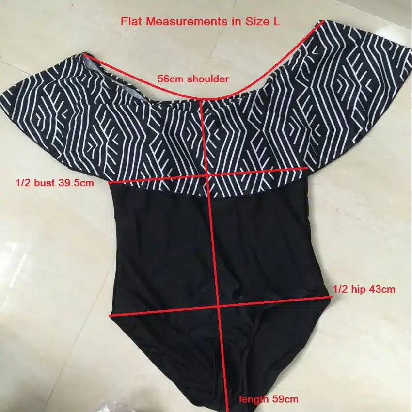 High Waist Swimwear Shoulder Off Swimming Suit Padded Bathing Suit For Women Ruffles Bandeau One Piece Swimsuit Monokini 19