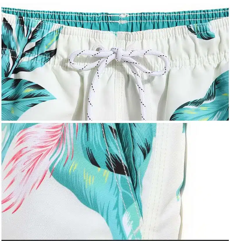 Gailang couples beach surf praia bermudas siwmming trunks men swimsuits sweat print flowers travel holiday plavk elastic joggers 13