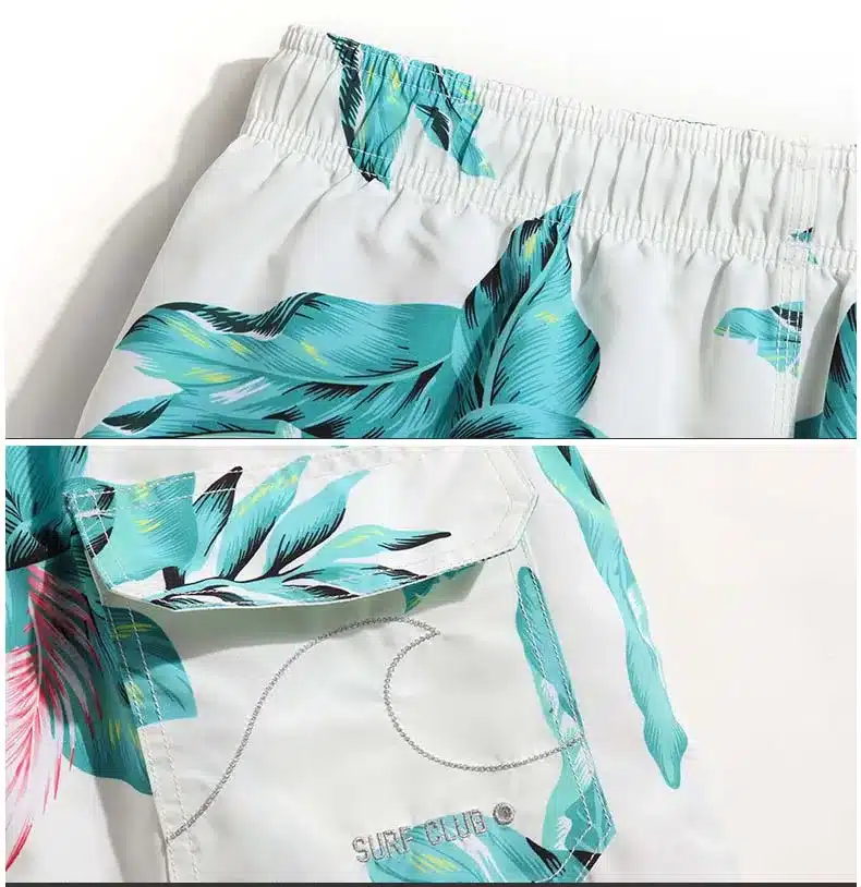 Gailang couples beach surf praia bermudas siwmming trunks men swimsuits sweat print flowers travel holiday plavk elastic joggers 14