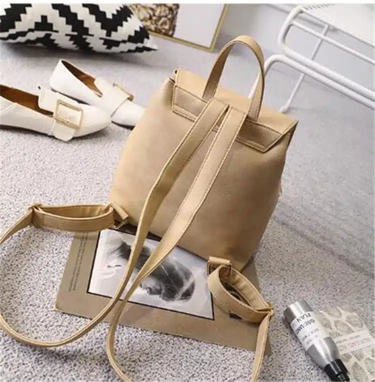 DIDA BEAR Brand Women Leather Backpacks Female School bags for Girls Rucksack Small Floral Embroidery Flowers Bagpack Mochila 30