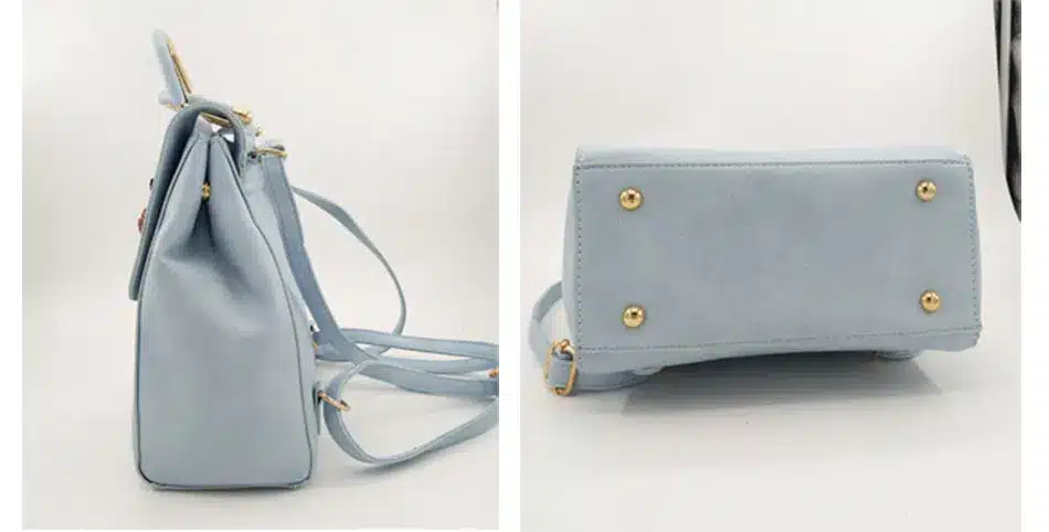 MENGXILU Brand Leather Women Backpack Female Japan and Korean Style Trend Three-dimensional Flower Shoulder Bag Women's Backpack 6