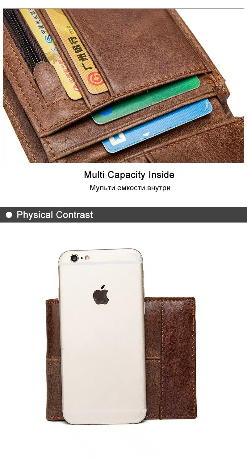 WESTAL Fashion Genuine Leather Short Men Man Wallet Small Purse Male Clutch Leather Men Wallets New Card Holder 8064 9