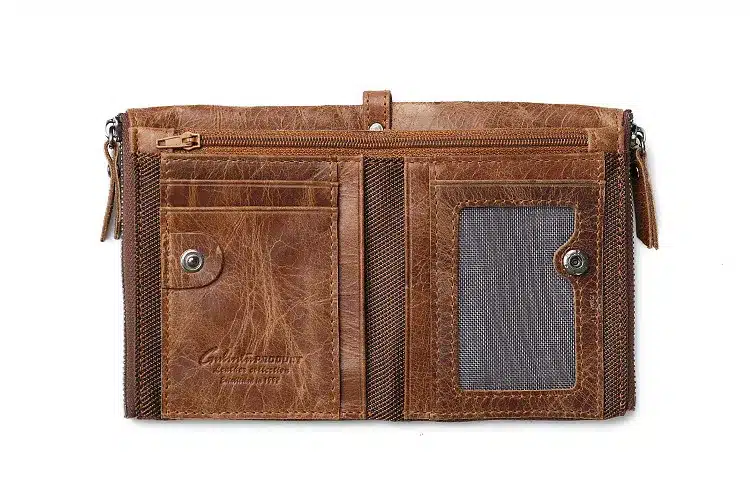 GUBINTU Genuine Crazy Horse Leather Men Wallet Short Coin Purse Small Vintage Wallets Brand High Quality Designer carteira 20