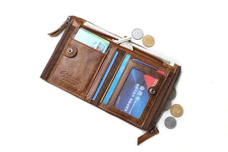 GUBINTU Genuine Crazy Horse Leather Men Wallet Short Coin Purse Small Vintage Wallets Brand High Quality Designer carteira 23
