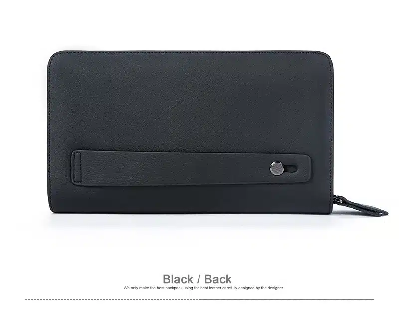 WESTAL Double Zipper Money Clip Wallet Clutch Bag Men's Purses Genuine Leather Men Wallets Leather Man Wallet Long Male Purse 9