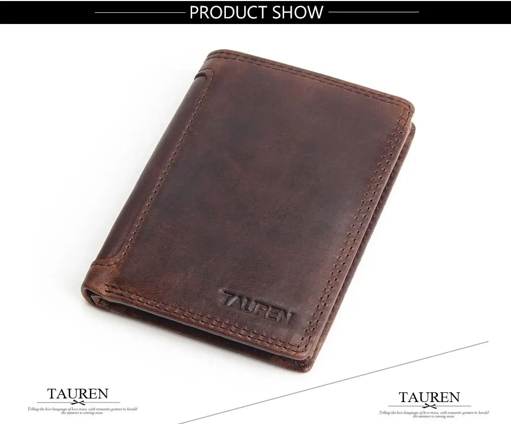 Vintage Designer 100% Genuine Carteiras Masculinas Cowhide Leather Men Short Wallet Purse Card Holder Coin Pocket Male Wallets 11